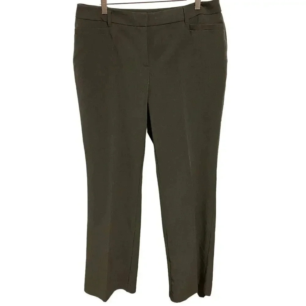 Fafaella Curvy Gray Dress Pants Women Size 12